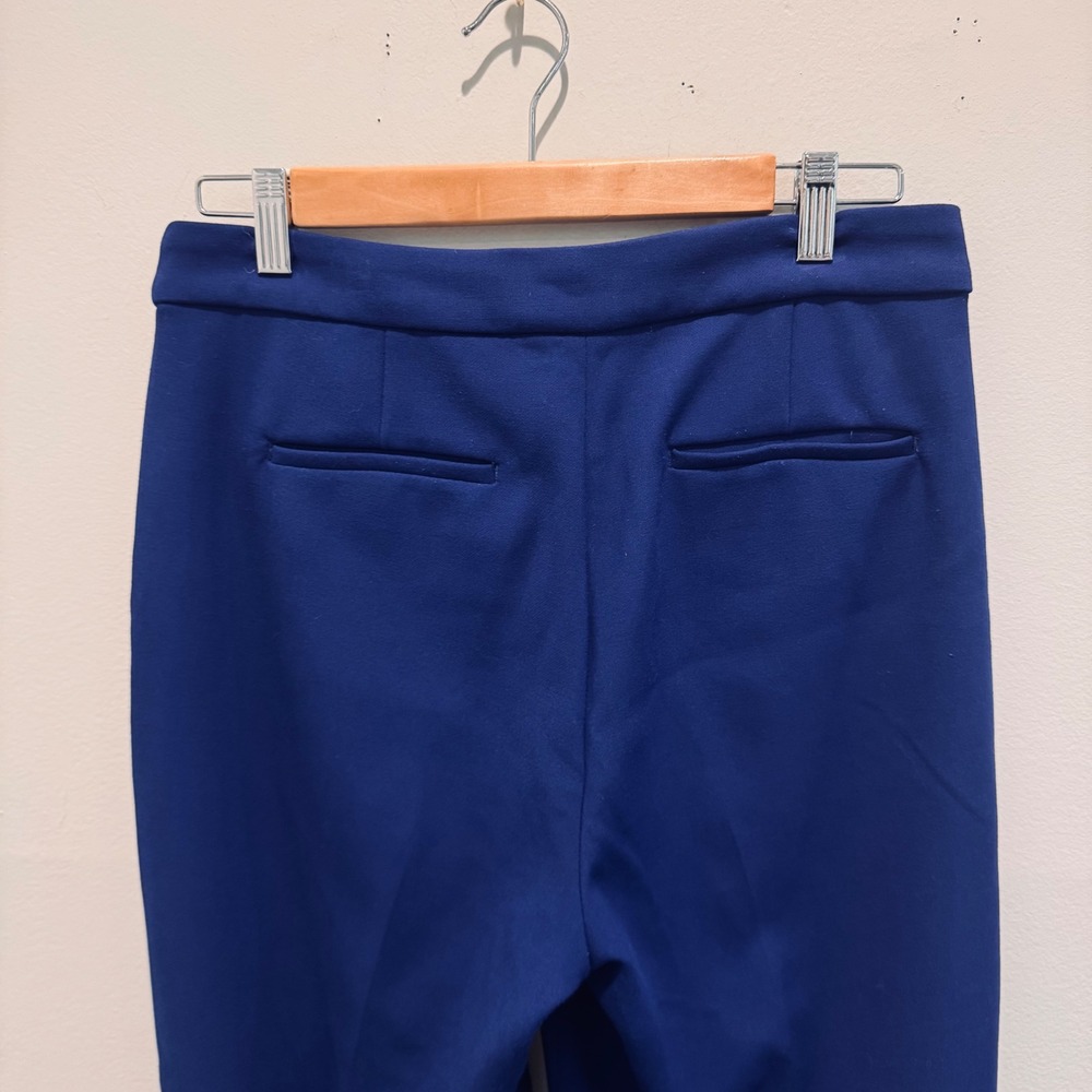 J.Crew Blue Kate Straight Leg Trouser Pants Vibrant Workwear | Size 6 - Picture 4 of 9